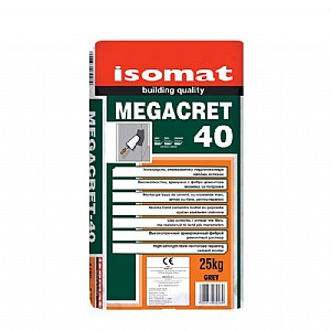 MEGACRET-40 מלט צמנטי מחוזק בסיבים, בעל חוזק גבוה, המשמש לתיקונים MEGACRET-40 מלט צמנטי מחוזק בסיבים, בעל חוזק גבוה, המשמש לתיקונים