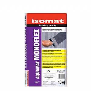 AQUAMAT-MONOFLEX-תערובת איטום אלסטית חד רכיבית מחוזקת בסיבים על בסיס צמנט AQUAMAT-MONOFLEX-תערובת איטום אלסטית חד רכיבית מחוזקת בסיבים על בסיס צמנט