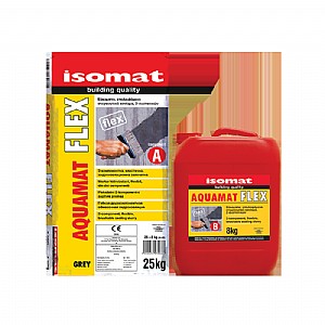 AQUAMAT-FLEX-תערובת איטום צמנטית חד רכיבית ניתנת להברשה AQUAMAT-FLEX-תערובת איטום צמנטית חד רכיבית ניתנת להברשה